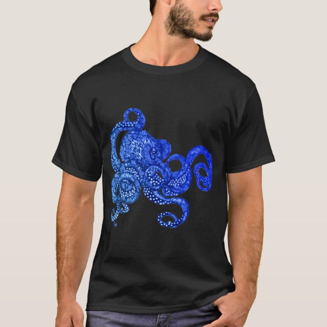 Ombre Octopus T-Shirt (Front)