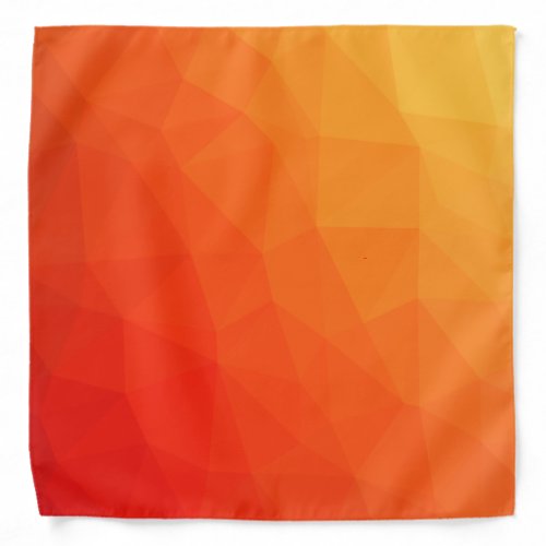 Ombre orange yellow sunset pattern bandana