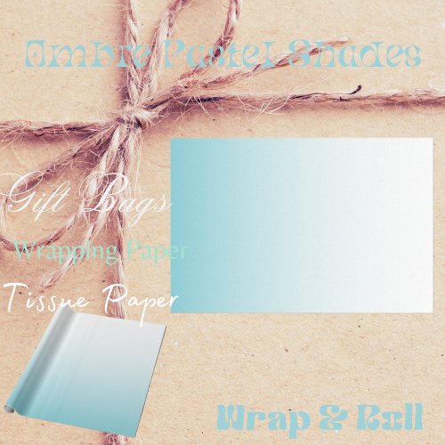 Ombre Pastel Shades Wrapping Paper