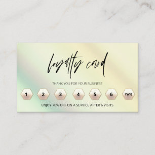 *~* Ombre Pastel Thank You Rewards LOGO QR . Loyalty Card