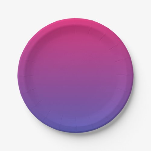Ombre Pink and Purple Paper Plates