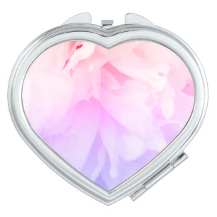*~* Ombre Pink Lavender Peony Flower Photo Popular Compact Mirror