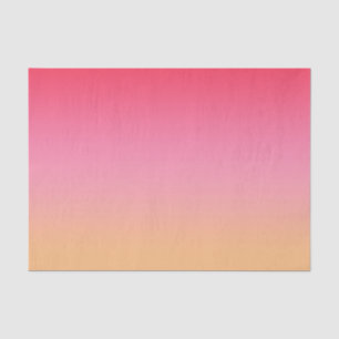 Ombre Pink Orange Tissue Paper