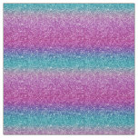 Ombre Pink Teal Blue Glitter Shine Fabric