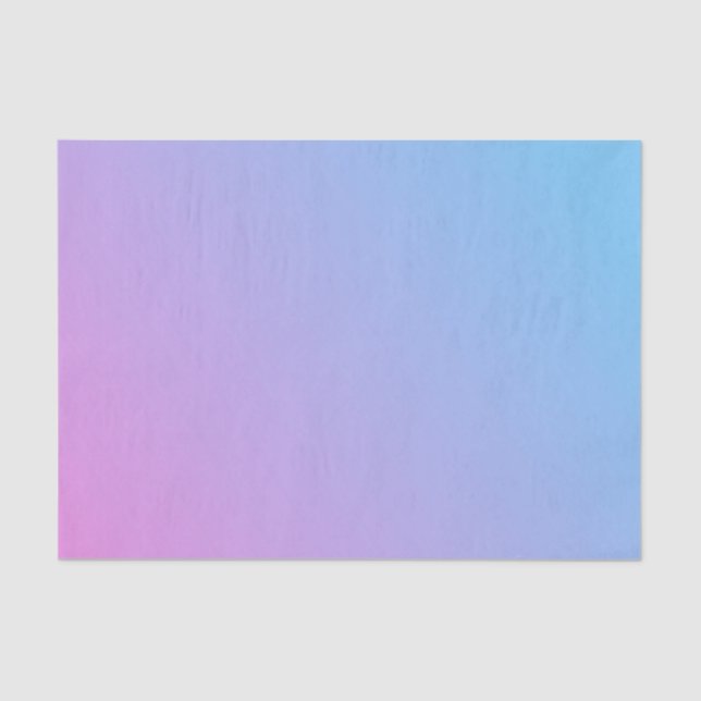 Ombré Pink to Blue Tissue Paper  (Front)