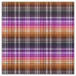 Ombre Plaid in Pumpkin Orange and Midnight Purple Fabric