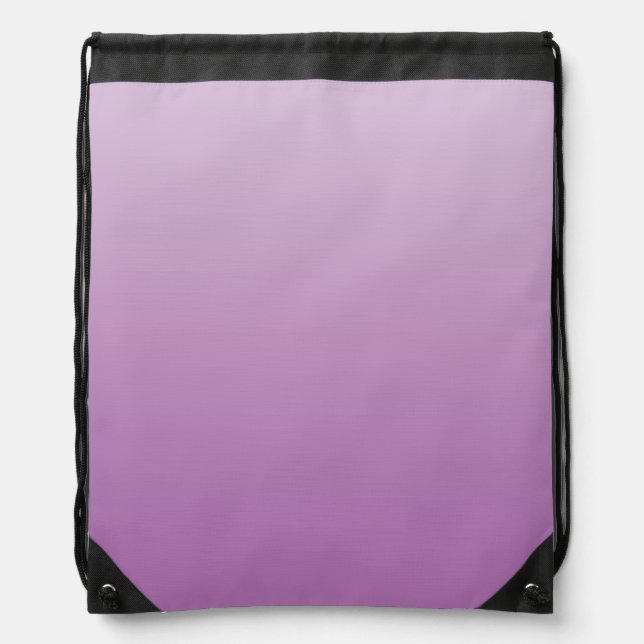 Ombre Purple Drawstring Backpack (Front)