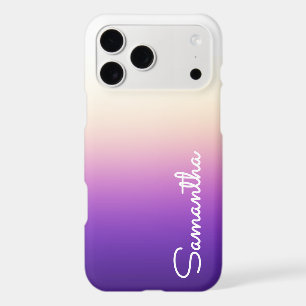 Ombre Purple Girly Personalized Name iPhone 17 Pro Max Case