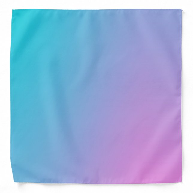 Ombre Purple & Turquoise Bandana (Front)