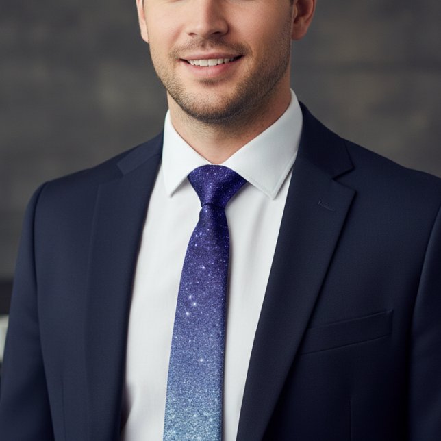 Ombre Purple Violet Trendy Glitter Neck Tie (Creator Uploaded)