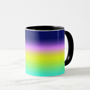 Ombre purple yellow green spring summer colors rig mug