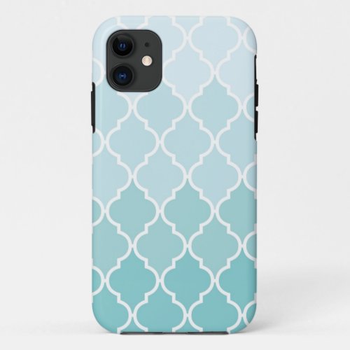 Ombre Quatrefoil iPhone Case