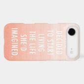 Ombre Quote iPhone 4/4S Case (Back (Horizontal))