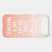 Ombre Quote iPhone 4/4S Case (Back (Horizontal))
