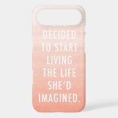 Ombre Quote iPhone 4/4S Case (Back)