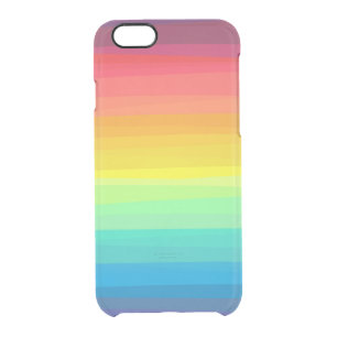 Ombre Rainbow Clear iPhone Case