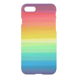 Ombre Rainbow Clear iPhone Case
