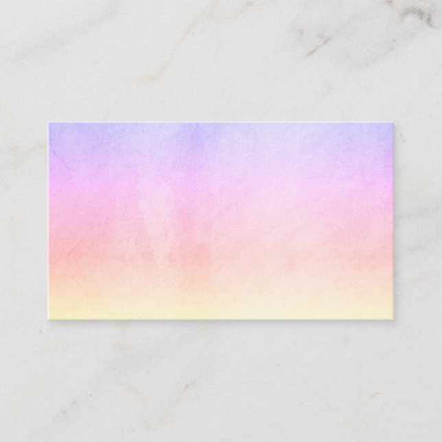 Ombré Rainbow Colors  Business Card (Front)