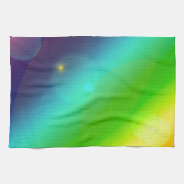 ombre rainbow kitchen towel (Horizontal)