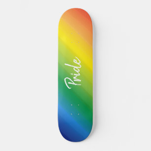 Ombre Rainbow LGBTQ Pride Colorful Skateboard