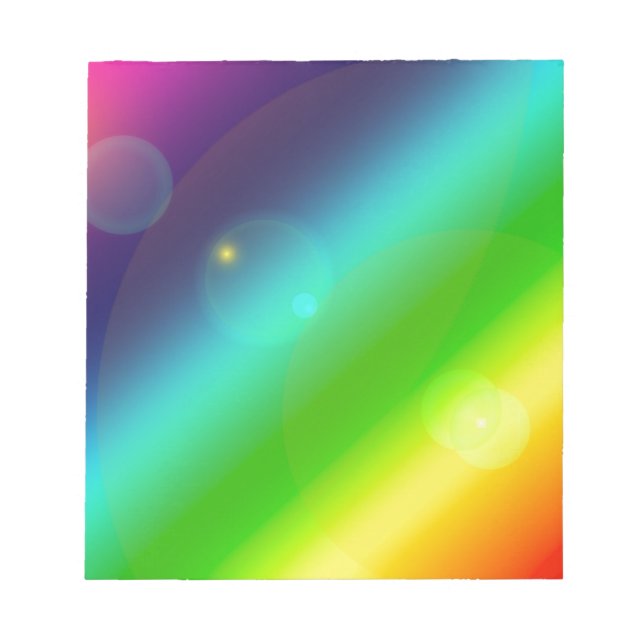 ombre rainbow notepad (Front)