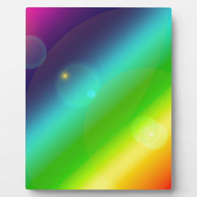 ombre rainbow plaque (Front)