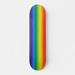 Ombre Rainbow Pride House Flag Skateboard