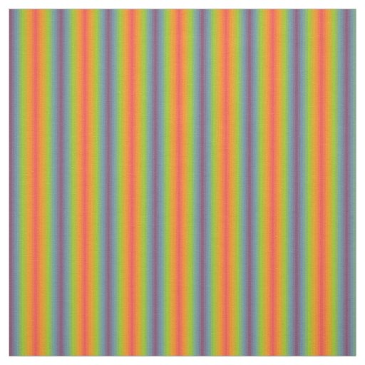 Ombre Rainbow Striped Fabric