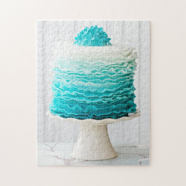 Ombre ruffle cake jigsaw puzzle (Vertical)