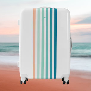 Ombre Sea Shore Stripe & Personal Monogram Luggage