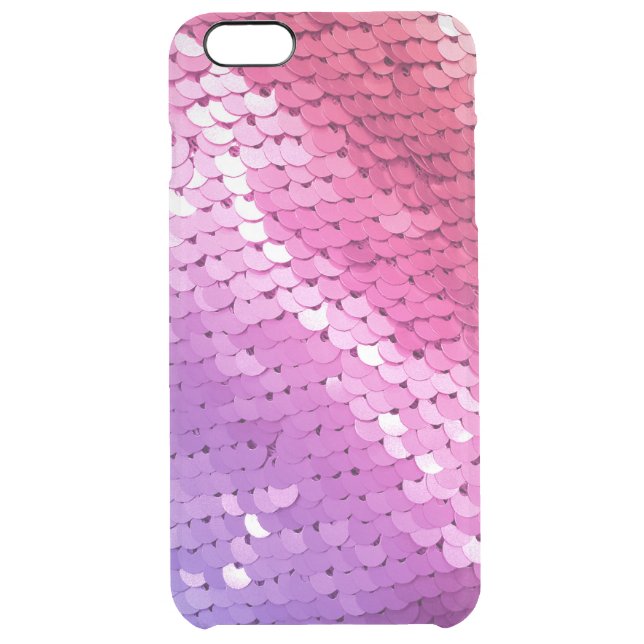 Ombre Sequin Pink Purple Coral Glitter Glam Glitz Uncommon iPhone Case (Back)