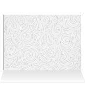 Ombre silver and Black Swirling Border Wedding (Inside Horizontal (Top))