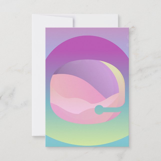 Ombre Space Art Card (Front)