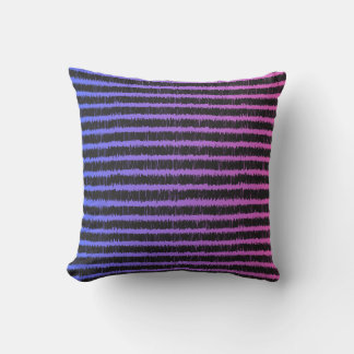 Ombre & Stripes Throw Pillow