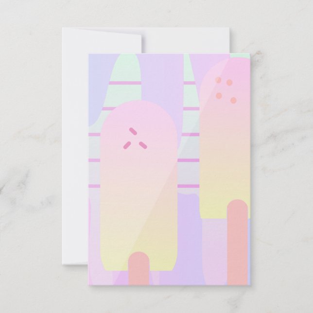 Ombre Summer Ice Cream Pop Card (Front)