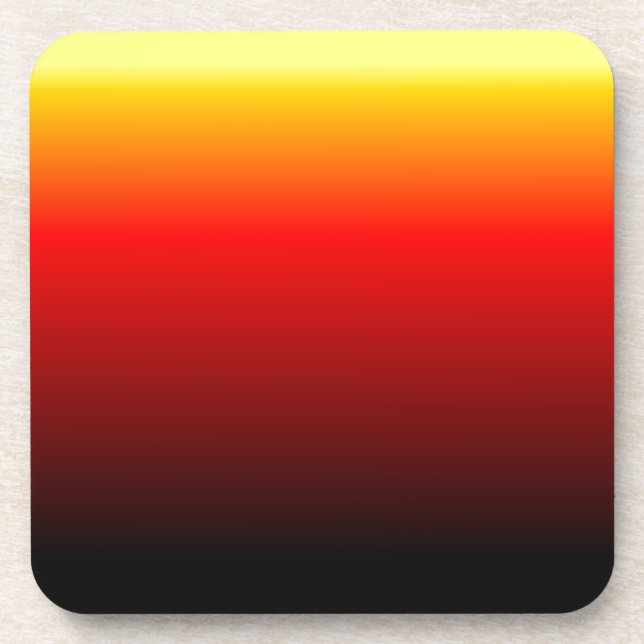 Ombre Sunset Beverage Coaster (Front)