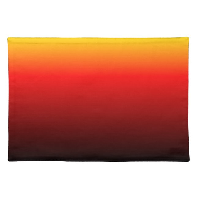 Ombre Sunset Cloth Placemat (Front)