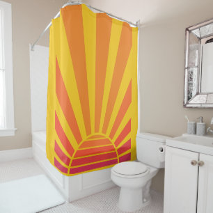 Ombre Sunset Decor for Kids, Teen, Home, Office Shower Curtain