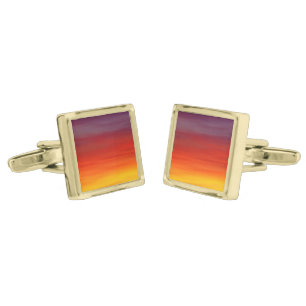 Ombre Sunset Gold Cufflinks