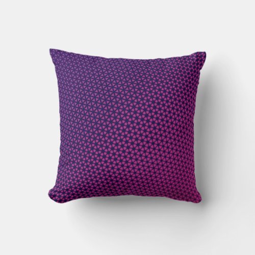 Ombre Throw Pillow _ Pink and Purple Gradient