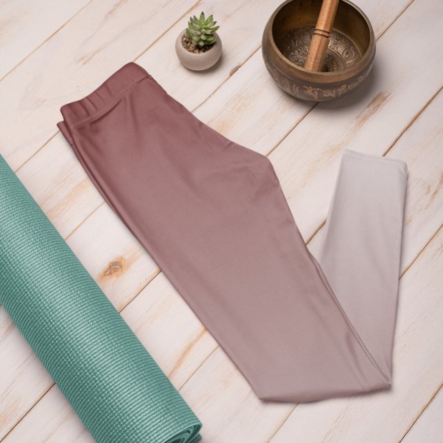 Ombre Trend Color Mahogany Brown - Pastel Leggings (Creator Uploaded)