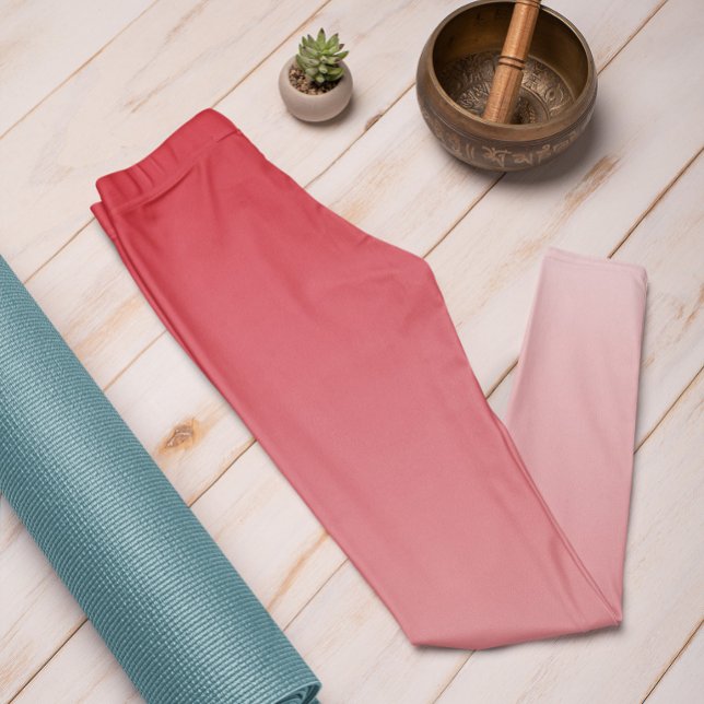 Ombre Trend Color Vibrant Red - Pastel Leggings (Creator Uploaded)