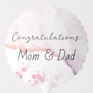 Ombre Watercolor Balloon