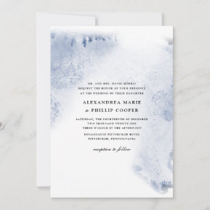 Ombre Watercolor Wedding Invitation Suite GREEN