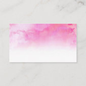 Ombre Watercolor Wedding Place Cards - Pink (Back)