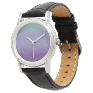 Ombré Waves - Teal & Purple (Dark) Watch