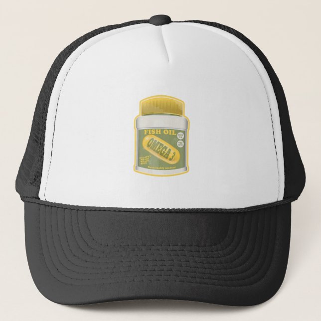 Omega 3 fish oil trucker hat (Front)
