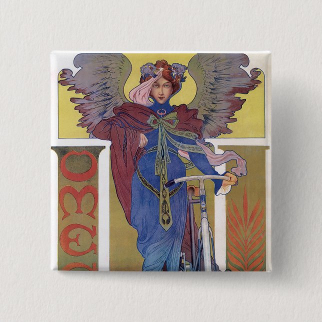 Omega Bicycles Pinback Button (Front)