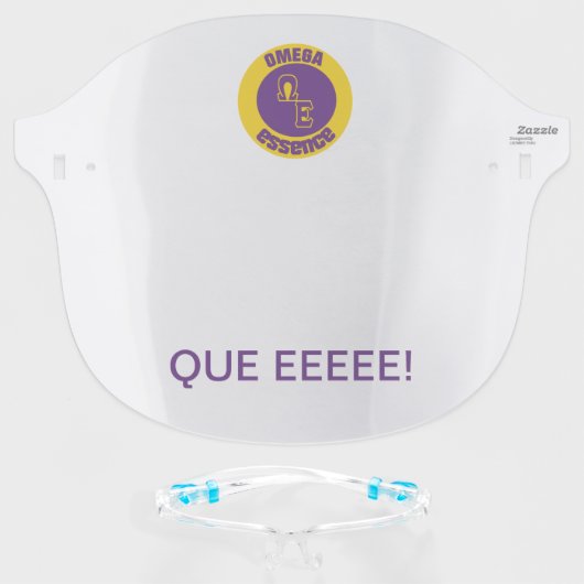 Omega Essence Face Shield (Front w/Glasses)