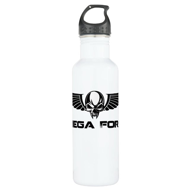 Omega Force Stainless Steel Water Bottle (Front)